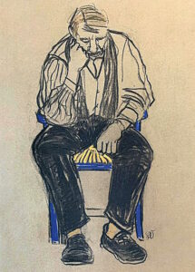 Dominique VEYRAT - L’homme à la chaise bleue - Prix de l’Académie de Villefranche